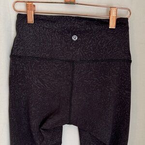 Lululemon Black Patterned Leggings